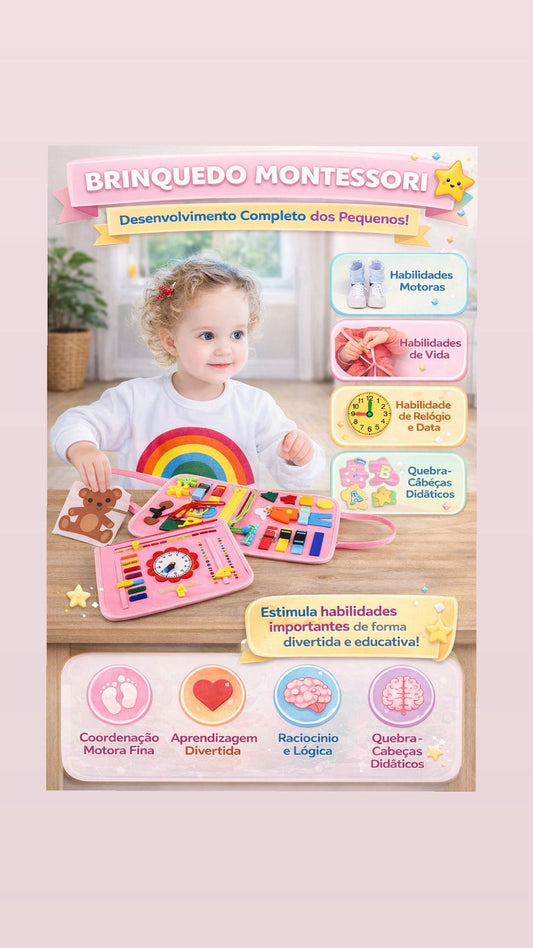 🌟 Brinquedo Livro Sensorial Infantil