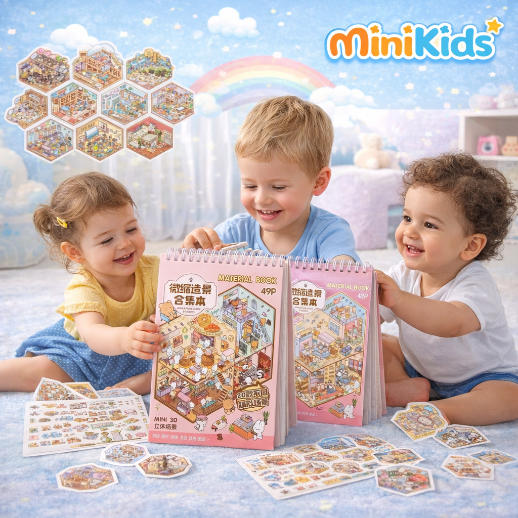 🌈✨ Adesivo 3D Infantil – Criatividade Que Ganha Vida!