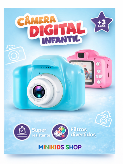 Câmera Digital Infantil – Diversão, Criatividade e Memórias Inesquecíveis 📸✨