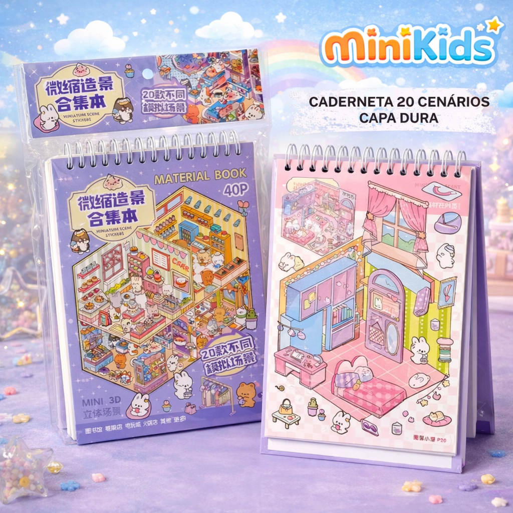 🌈✨ Adesivo 3D Infantil – Criatividade Que Ganha Vida!