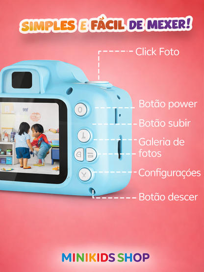 Câmera Digital Infantil – Diversão, Criatividade e Memórias Inesquecíveis 📸✨