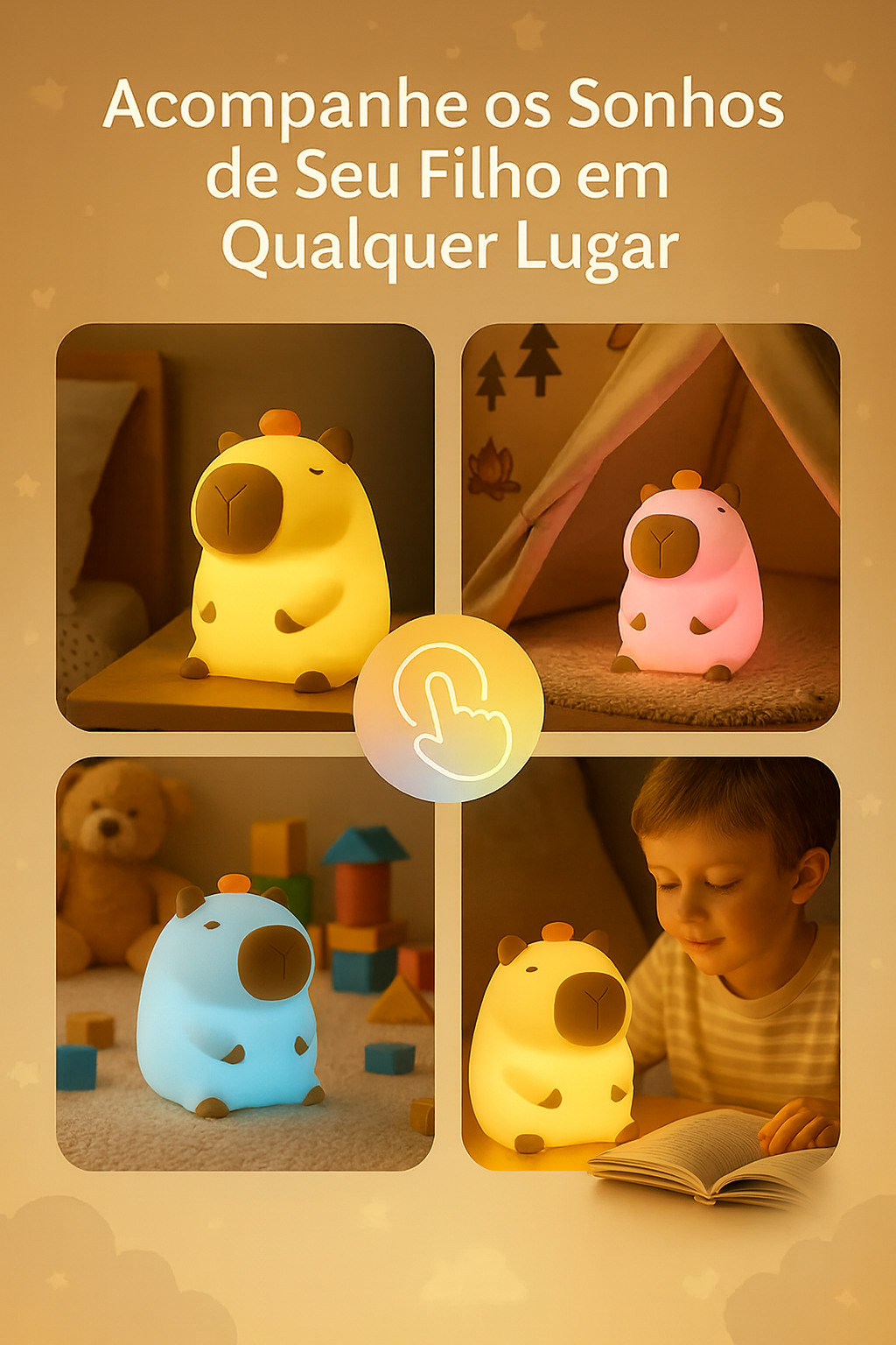 ✨🦫 Luminária Capivara – A Luz Mais Fofa Que Vai Encantar Crianças e Adultos!