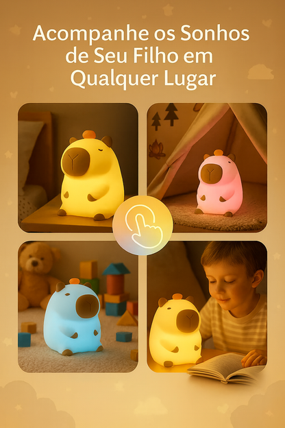 ✨🦫 Luminária Capivara – A Luz Mais Fofa Que Vai Encantar Crianças e Adultos!