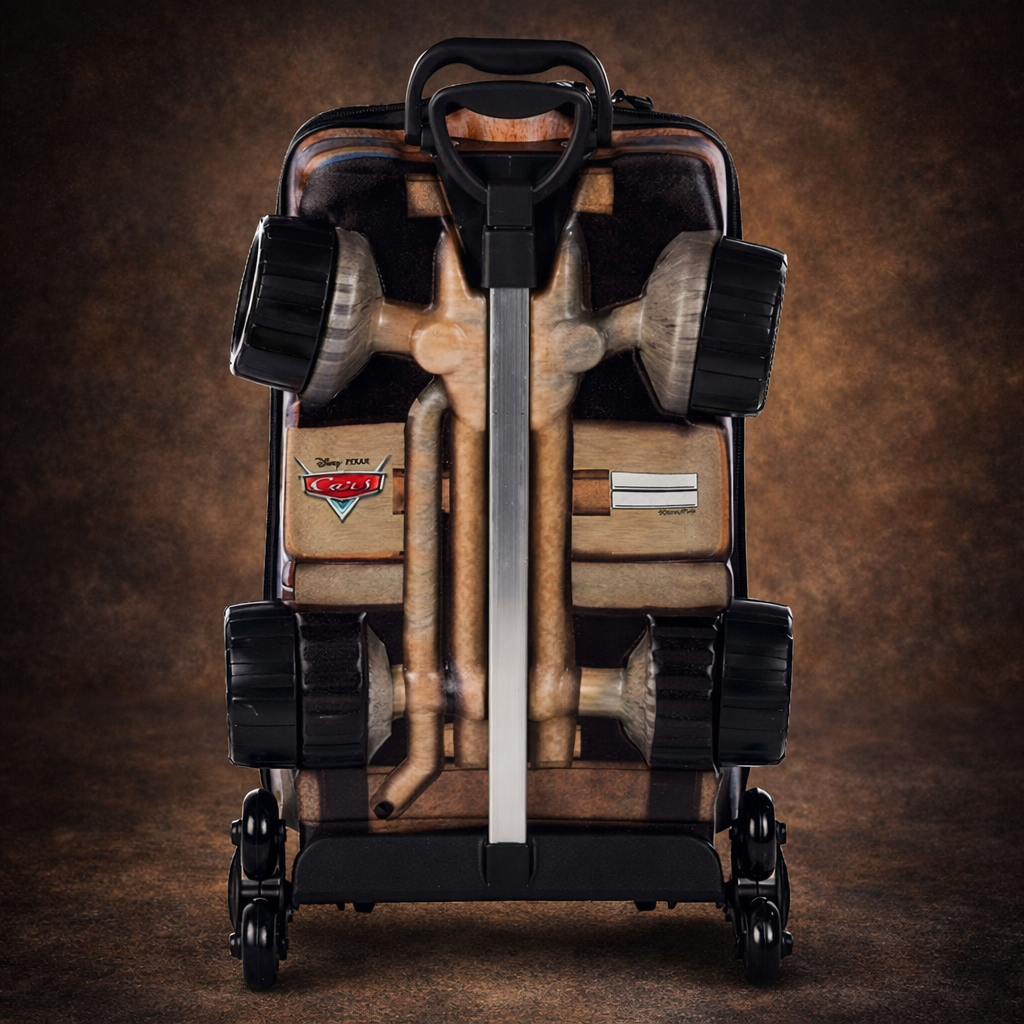 🚗✨ Mochila Infantil 3D com Rodinhas – Carros