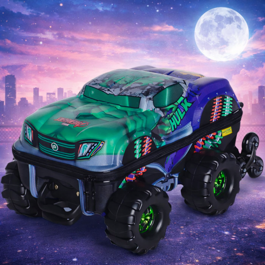 Mochila Rodinha Tripla Hulk Monster Trucks 3d