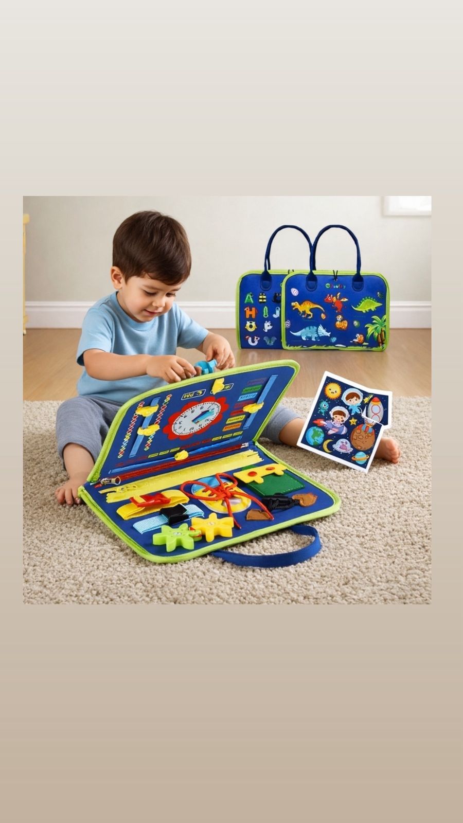 🌟 Brinquedo Livro Sensorial Infantil